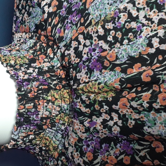 Cottagecore Style mini dress floral Size Large - Picture 3 of 6